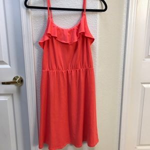Mossimo Coral Ruffle Dress